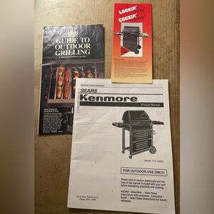Kenmore Grill Manual w/Pamhlets Model 415.15855